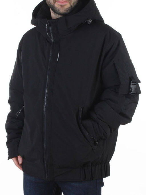 6317L BLACK Куртка мужская зимняя (200 гр. холлофайбер)
