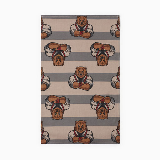 Набор кух. полотенец Доляна Настоящий защитник 2 шт, 35х60 см, рогожка, 100% хл, 160г/м2  фото 7