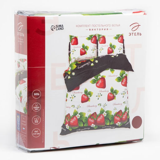 Постельное бельё Этель евро Виктория 200х217 см, 240*220 см, 70х70 см - 2 шт., 100% хлопок, бязь 125 г/м?  фото 6