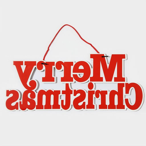 Новогоднее украшение настенное Mery Christmas, подвеска, 18.7?45 см