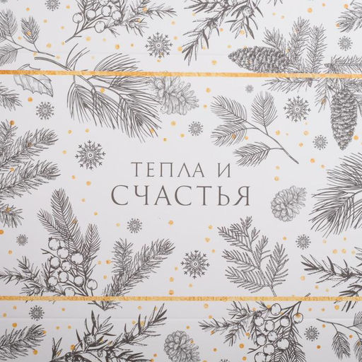 Цена за 5 шт. Коробка для кондитерских изделий с PVC крышкой «Тепла и счастья», 10.5 х 21 х 3 см