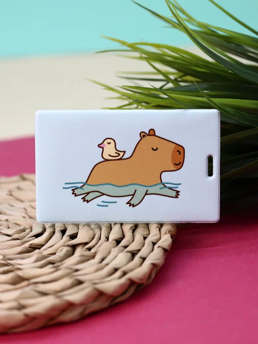 Держатель для карт Capybara and duck (6,5 х 10,4 см)