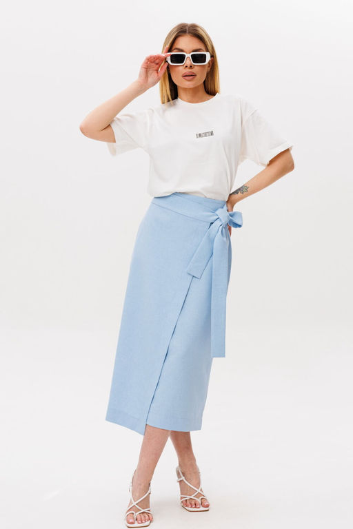Юбка AmberA 1122 голубой фото 5