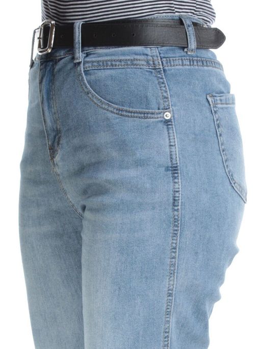 10071 BLUE Джинсы женские AMG JEANS (98% хлопок, 2% лайкра)