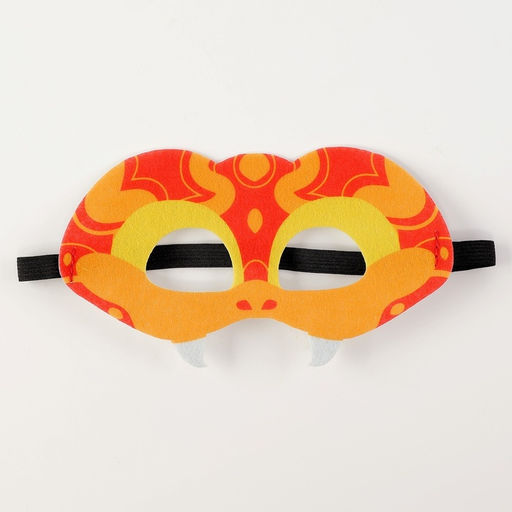 Цена за 2 шт. Маска карнавальная Прикольная змея, красный