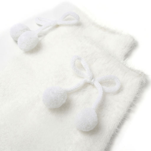 Носки махровые MINAKU с бамбошками, белый, р-р 36-39 (23-25 см)