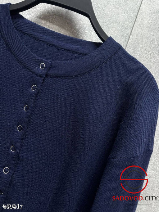 Теплые лонги на кнопках из плотного вязаного трикотажа - Bruno фото 6