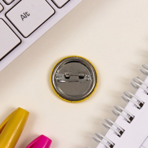 Набор значков на одежду, рюкзак, сумку Жёлтые, 8 шт., d=25 мм, закатные, 16.5?17 см