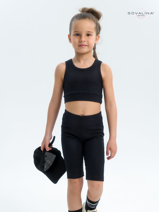 Костюм Тренд лапша черный - Sovalina фото 11