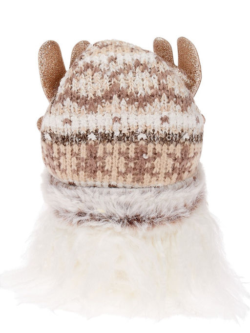 Фигура текстиль «Гном лосяш» 33 см, 1 LED, от батареек AG13×3, свечение тёплое белое