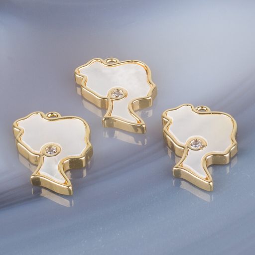 Подвеска перламутровая Девушка (1 шт)