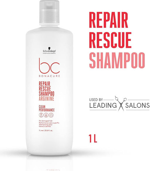 Bonacure repair rescue шампунь с аргинином 1000 мл