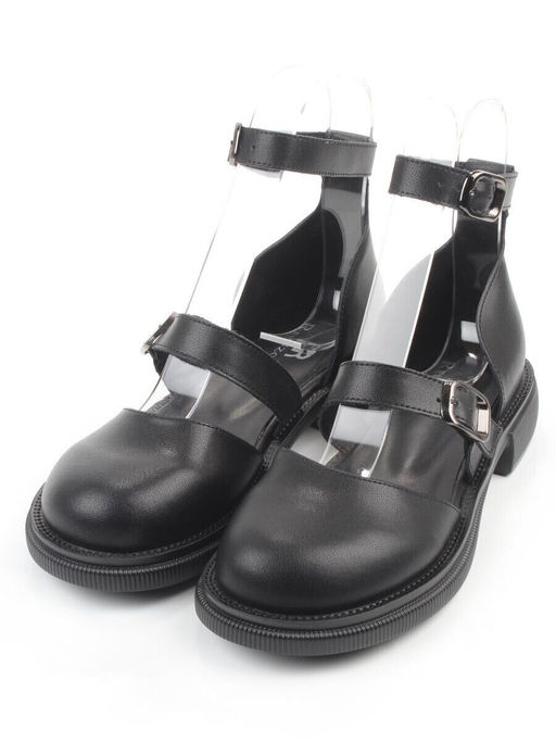 06-YD31-3E BLACK Туфли женские (натуральная кожа)