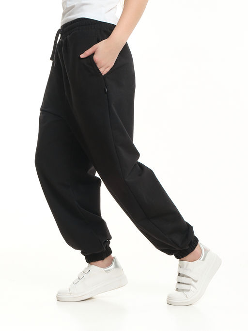 Брюки спортивные для девочки 22-0092 черный