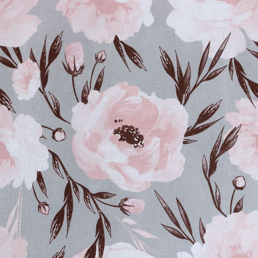 Постельное бельё Этель 2 сп Peonies 175х215 см, 200х220 см, 50х70 см-2 шт, поплин,125 г/м2  фото 3