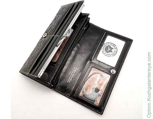 Большой женский кожаный кошелек Sergio Valentini СВ 3221-111