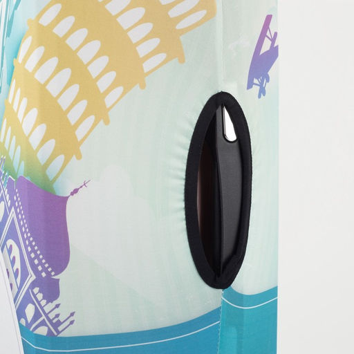 Чехол на чемодан 20, цвет бирюзовый - Simaland фото 5