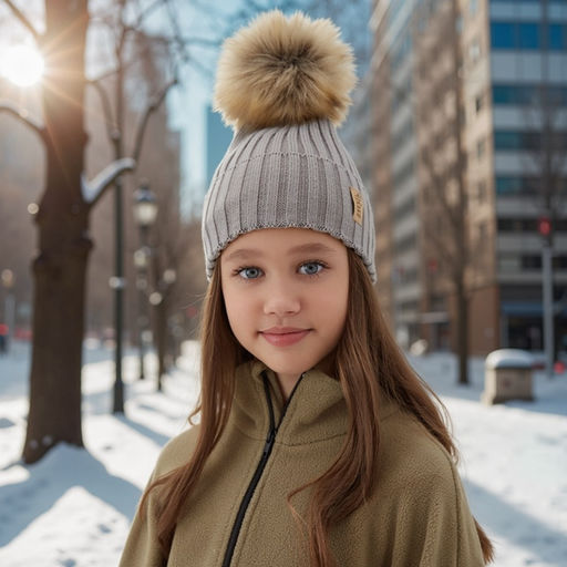 Шапка детская MINAKU: Hello, winter, серая, размер 52-54 (5-7 лет)