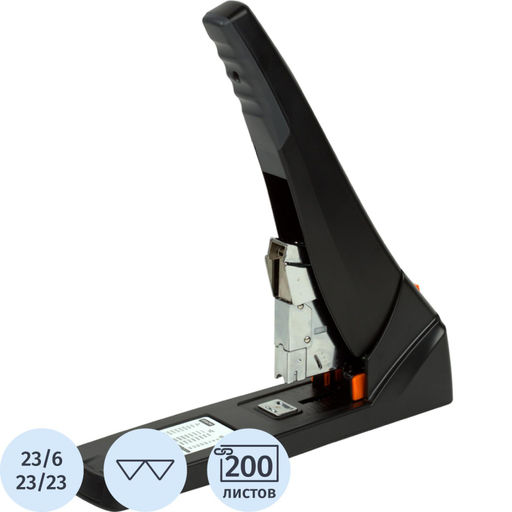 Степлер мощный Attache Selechion ( №23/6- 23/23 ) до 200лис,энергосбер,чрн
