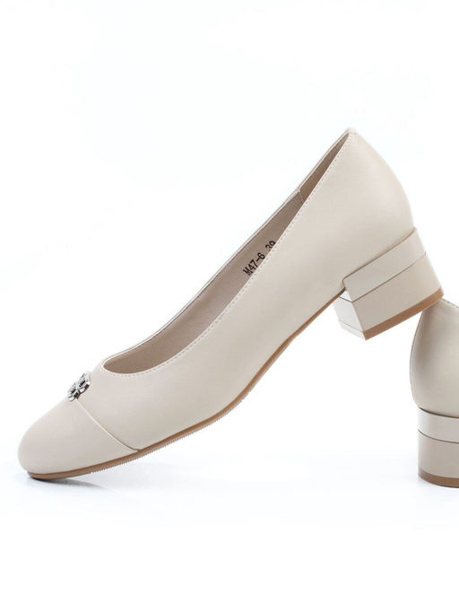 06-M47-6 BEIGE Туфли женские (натуральная кожа)