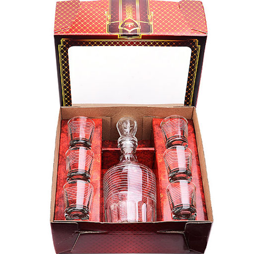 1230-Г Набор д/вина 7пр. Мираж графин+6 стаканов - Mayer&boch фото 8