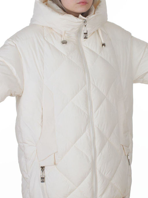 8811 MILK WHITE Куртка зимняя женская (150 гр. холлофайбер)