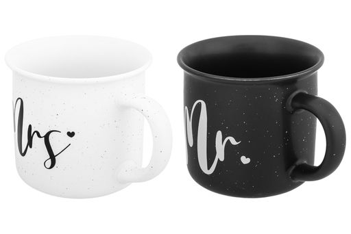 Набор 2 кружек Elan Gallery Mrs and Mr 400 мл New Bone China  фото 11