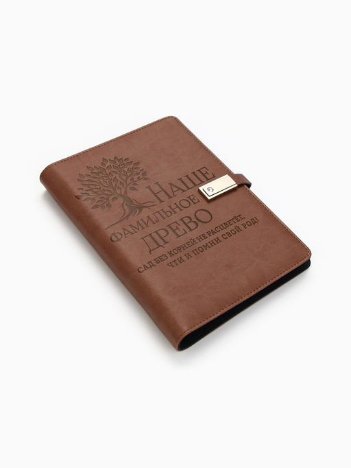 Родословная книга со встроенной флешкой 16 Gb «Наше фамильное дерево», 17.5×23 см