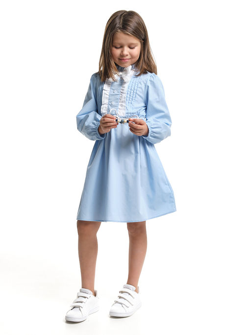 Платье для девочки нарядное детское праздничное UD 8060 голубой - Mini maxi фото 9