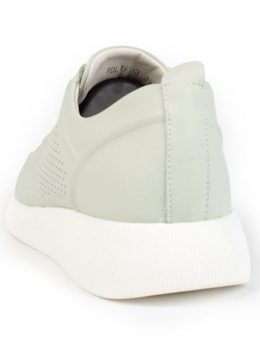 05-PDL195-3 LT. GREEN Кроссовки женские (натуральная кожа) - Фабричный китай фото 5