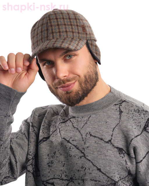 071-87 Бейсболка мужская флис (56-62)