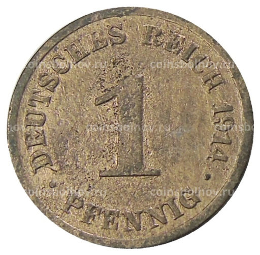 1 пфенниг 1914 года J Германия