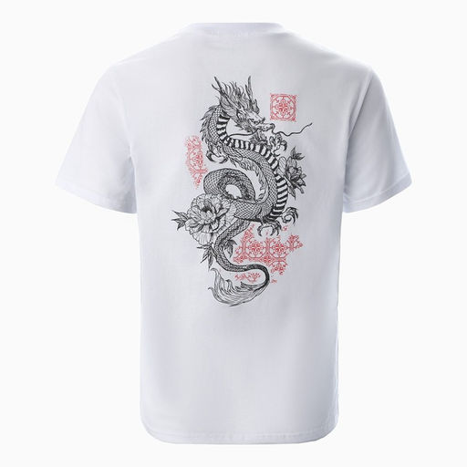 Футболка женская Tusi, белая, принт дракон, размер 44