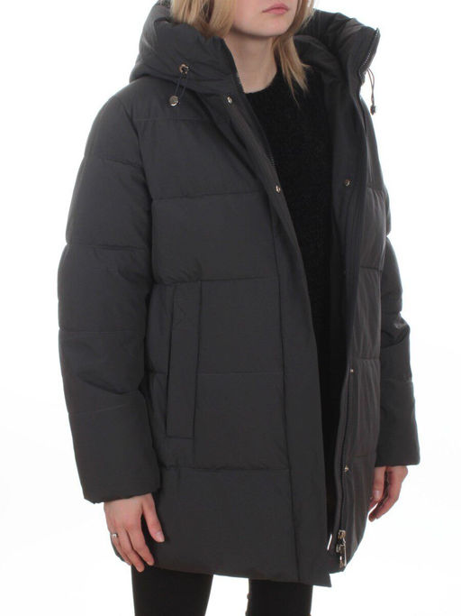 2405 DK. GRAY Куртка зимняя женская (200 гр. холлофайбер)
