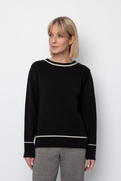 ЕВ 30096/ш/черный джемпер жен