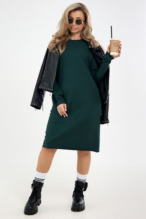 Платье футер-реглан