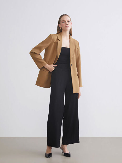 Beli Lastikli Dokulu Kad?n Pantolon