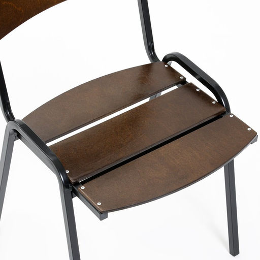 Комплект садовой мебели «Бистро», 4 стула, квадратный стол, коричневый