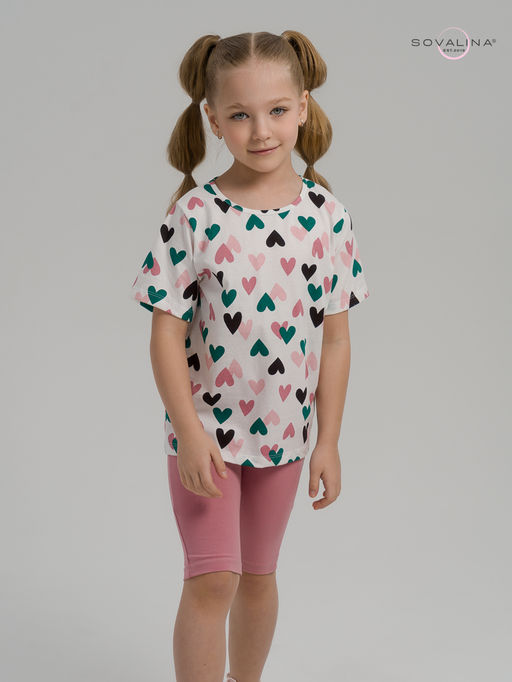 Костюм Актив зеленые сердечки-сухая роза - Sovalina фото 15