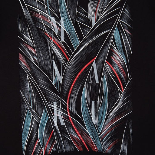 Футболка мужская MINAKU с фирменным принтом цвет чёрный, р-р 50