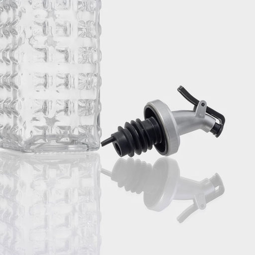 Бутылка для соусов и масла Доляна «Шипы», 500 мл, 5.5×29 см, с бугельным замком, стекло, прозрачная