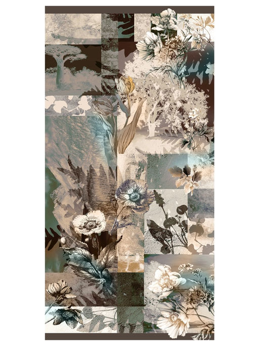 Палантин жен. шерсть+шелк 95х200 JG43-8530-15