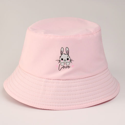 Панама детская для девочки «Зайчишка», розовая, р-р 48-50