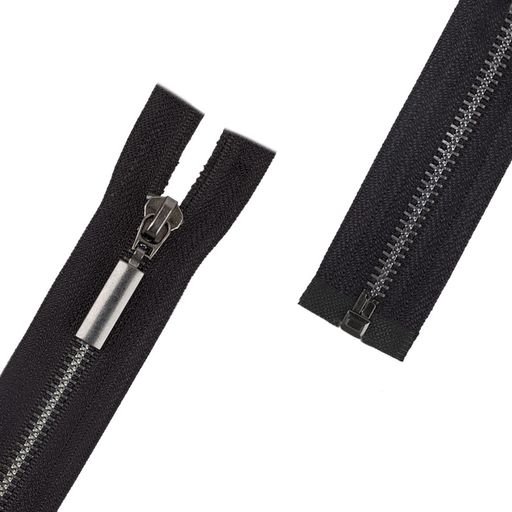 Молния Металл оксид (черный никель) GM-751 однозамковая 45 см Тип 5 10 шт разъёмная Gamma