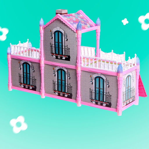 Кукольный домик «Сказочная жизнь на вилле» с куклой, питомцами и аксессуарами, светится в темноте