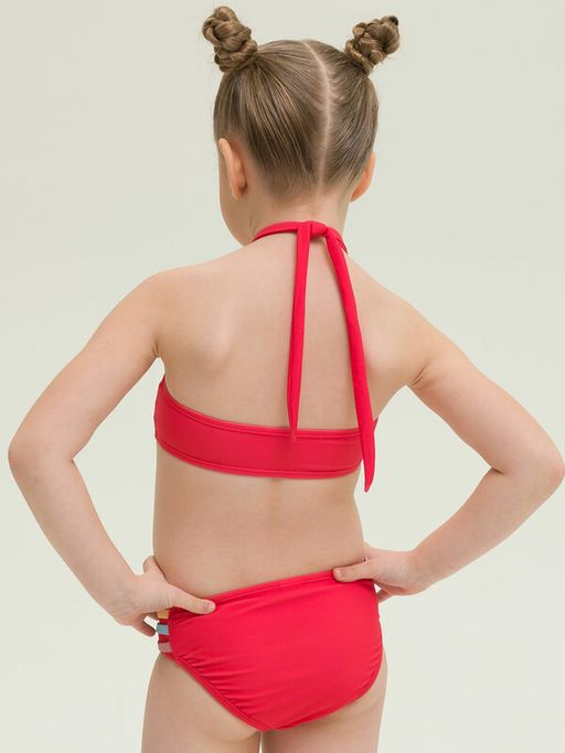 PELICAN, купальный костюм для девочек, Красный фото 4