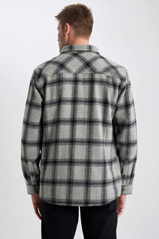 Рубашка Lumberjack с длинным рукавом в клетку обычного кроя - Defacto фото 10