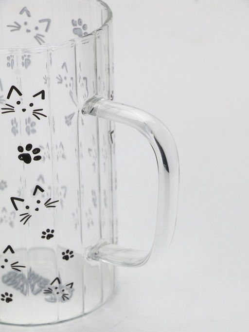 Кружка стеклянная «Кот», 350 мл