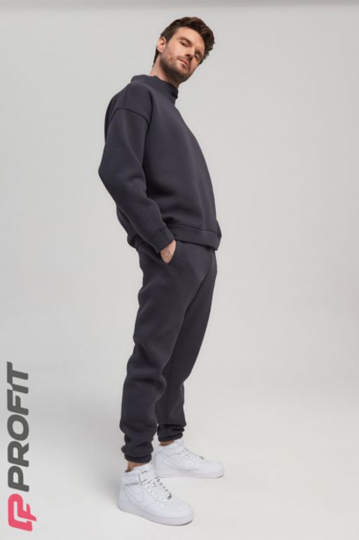 Костюм утепленный, свитшот с джоггерами, цвет антрацит ksm.032.004