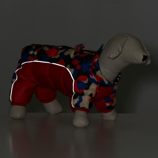 Комбинезон принтованный с замком на спине, размер 18 (ДС 31, ОГ 46, ОШ 38 см), красный - Simaland фото 9